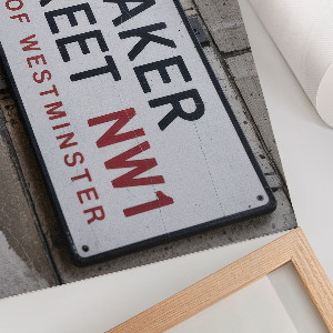 Poster bilder Gedenktafel in der Baker Street