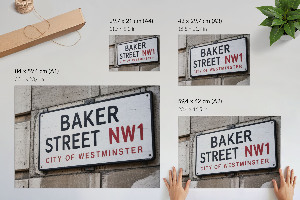 Poster bilder Gedenktafel in der Baker Street
