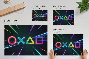 Plakat Spielersymbole