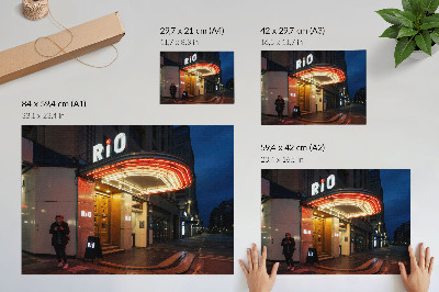 Plakat „Kino in Rio