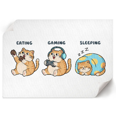 Wandposter „Das Leben einer Katze“