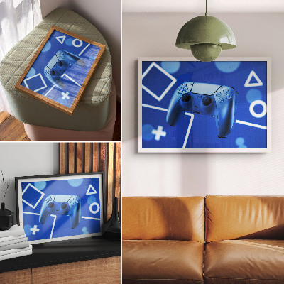 Poster mit Motiv eines Gamecontrollers