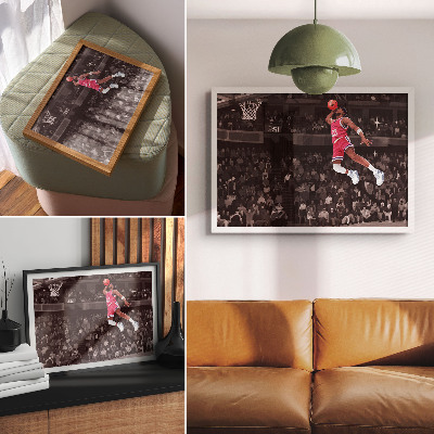 Poster mit Druckmotiv 'Sportliche Aktionen'
