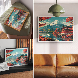 Plakat Japanische Landschaft