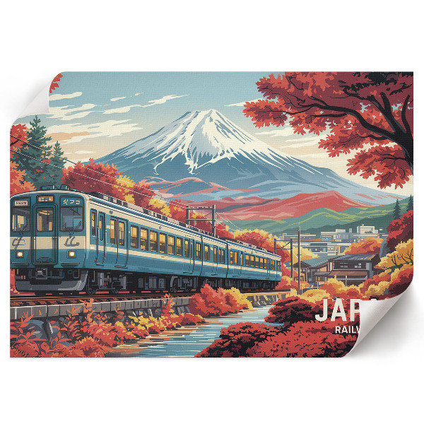 Wandposter mit japanischer Landschaft