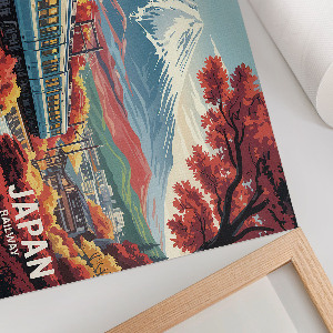 Wandposter Japanische Landschaft
