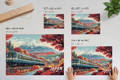 Wandposter mit japanischer Landschaft