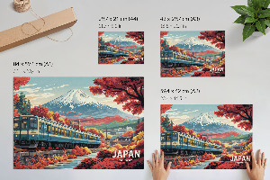 Wandposter Japanische Landschaft