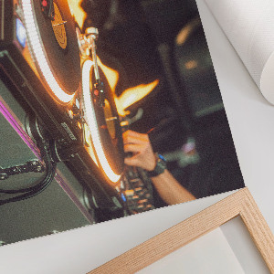 Wandposter Konsole in Flammen