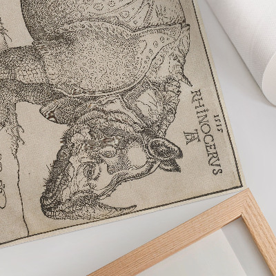Poster mit Nashorn-Motiv