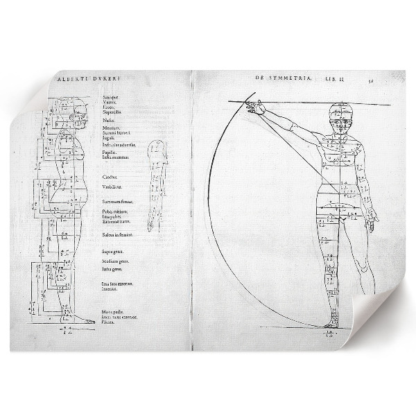 Poster Zeichnung eines Menschen
