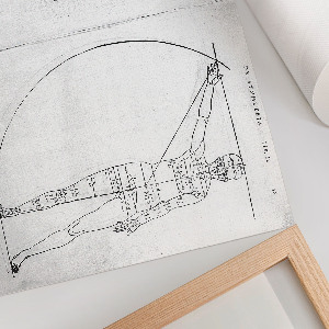 Poster Zeichnung eines Menschen