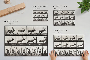 Wandposter Tierische Fortbewegung