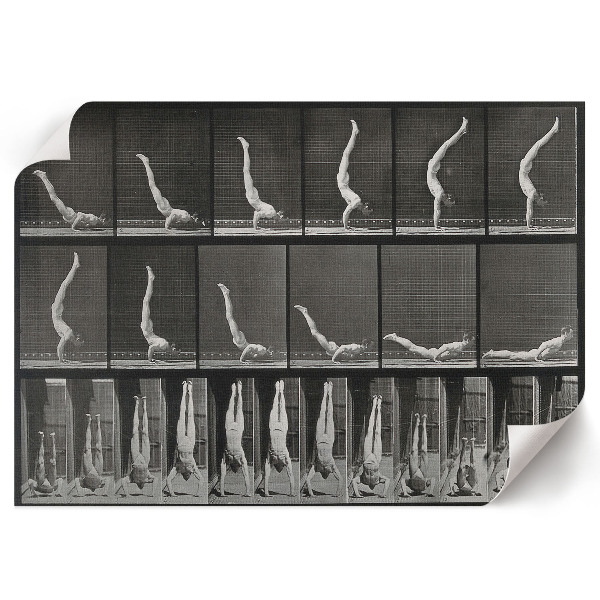 Wandposter Mann in Waffen