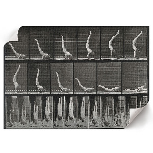 Wandposter Mann in Waffen