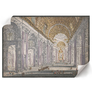 Plakat Innenteil der Basilika