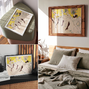 Poster druck Mademoiselles Truppe