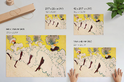 Poster mit Druck „Mademoiselles Truppe”