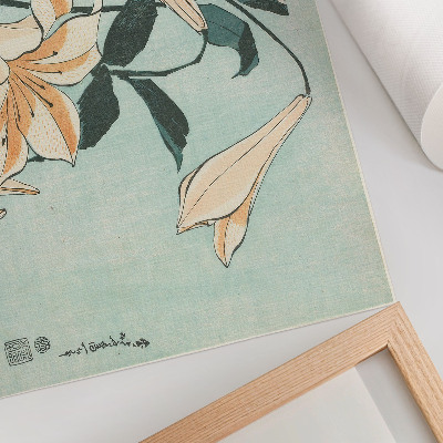 Poster mit Lilienmotiv