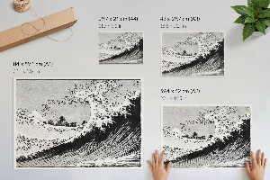 Plakat Hundert Ansichten des Fuji