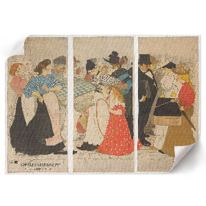 Wandposter Menschen auf der Straße