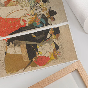 Wandposter Menschen auf der Straße