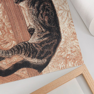 Poster bilder Eine Katze auf dem Geländer