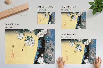 Wandposter mit Motiv Kirschblüten