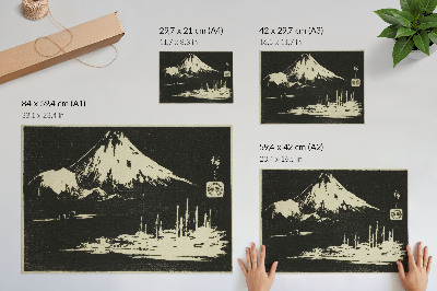 Poster mit Motiv von Seikenji Fuji