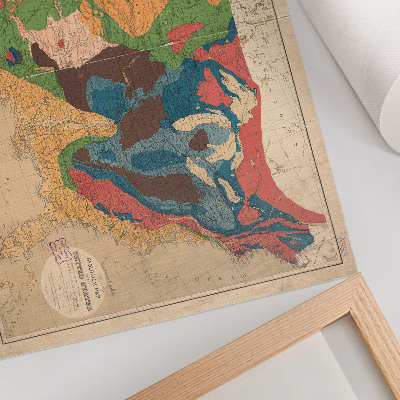 Geologische Karte der USA als Poster