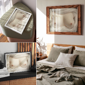 Plakat Freiliegende Brüste