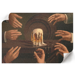 Wandposter Sieben Männerhände