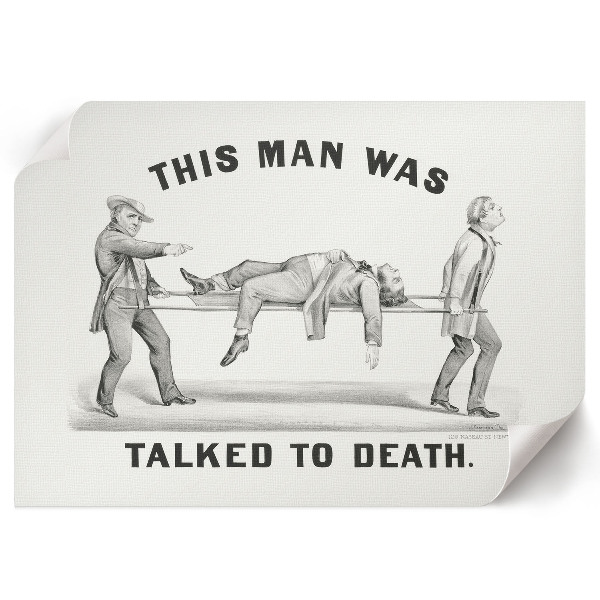 Poster bilder Er hat sich zu Tode geredet