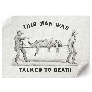 Poster bilder Er hat sich zu Tode geredet