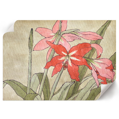 Poster mit Amaryllis-Motiv