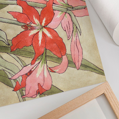 Poster mit Amaryllis-Motiv