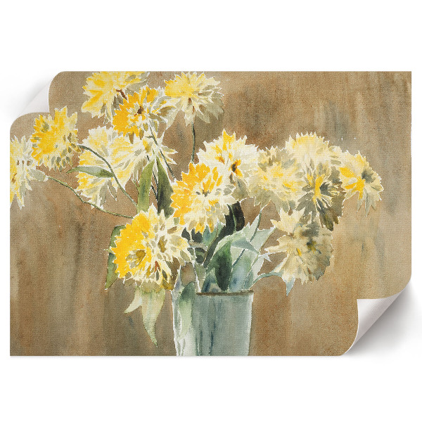 Poster mit Vase und Blumen