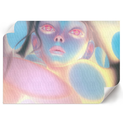 Wandposter mit futuristischer Figur
