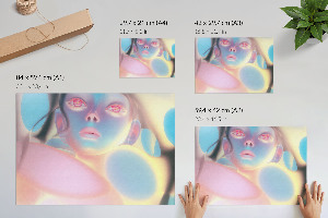 Wandposter Futuristische Figur