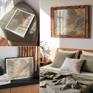 Poster druck Wolken am Himmel