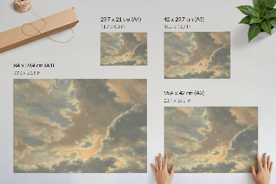 Poster mit Wolkenmotiv