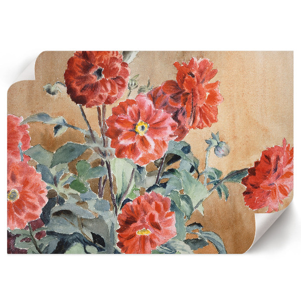 Poster mit Dahlien-Motiven