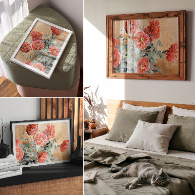 Poster mit Dahlien-Motiven