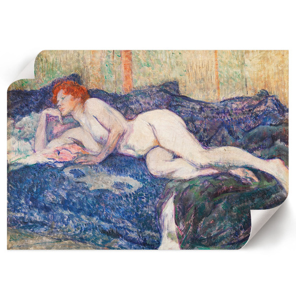 Poster mit Druck einer nackten Frau