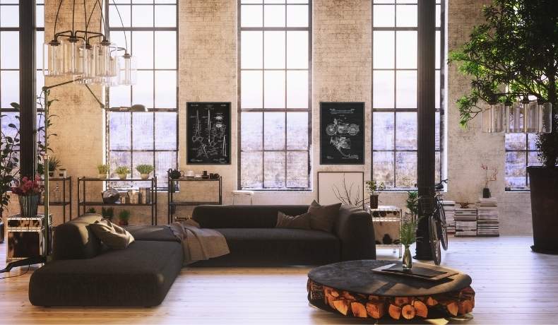 Der Loft Loft in der Atmosphäre einer alten Fabrik - wie kann man ein ...