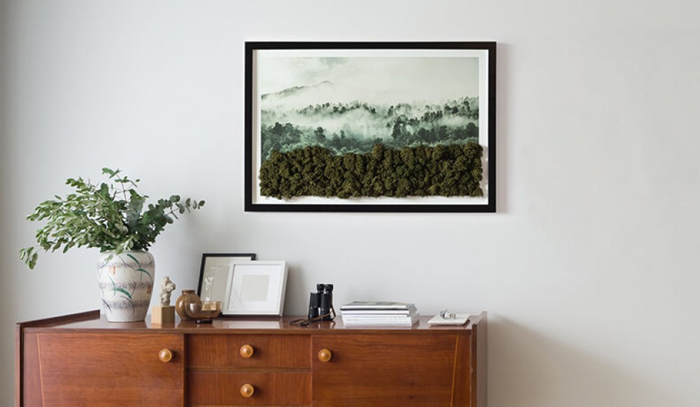 Gemälde aus Moosmoos