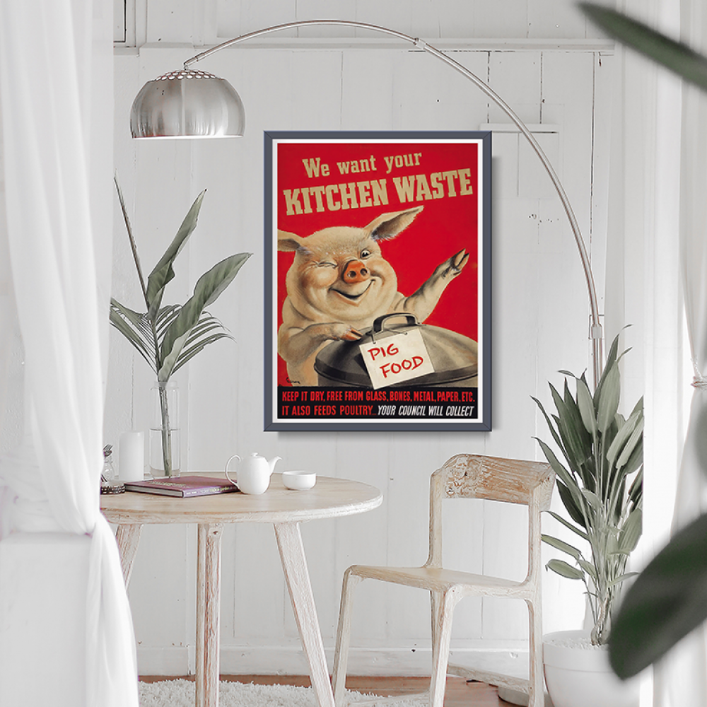 Wir wollen Ihre Küchenabfälle Poster